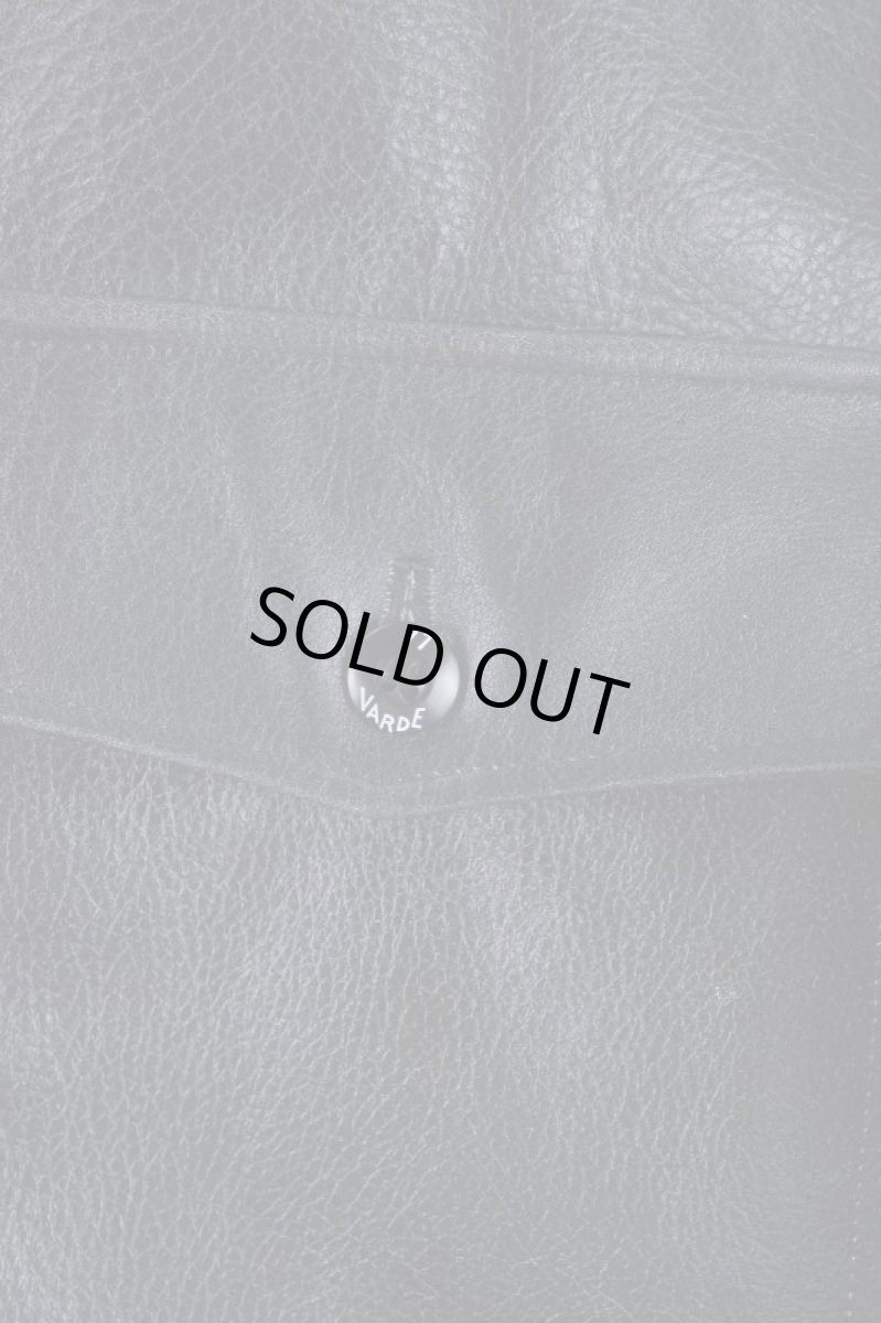 画像4: Crack leather double wide jacket (4)