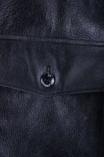 画像4: Crack leather double wide jacket (4)