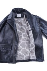 画像7: Crack leather double wide jacket (7)