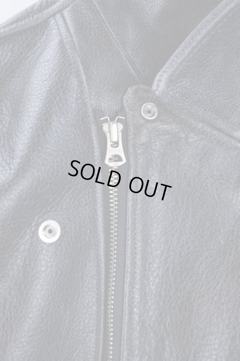 画像3: Crack leather double wide jacket (3)