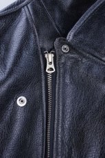 画像3: Crack leather double wide jacket (3)