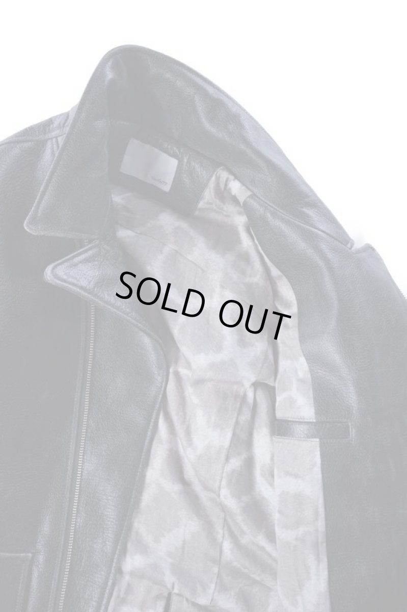 画像2: Crack leather double wide jacket (2)