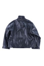 画像8: Crack leather double wide jacket (8)