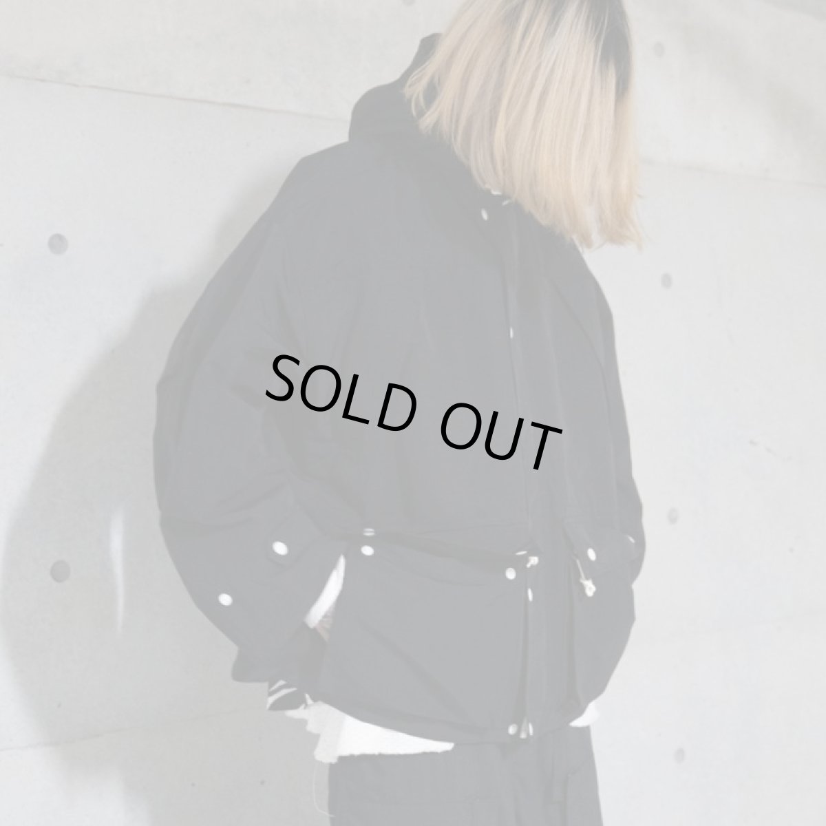 画像8: Wide mountain parka jacket BLACK (8)
