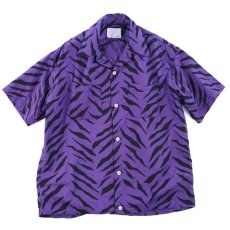 画像1: color tiger aloha shirts PURPLE (1)