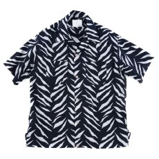 画像1: color tiger aloha shirts BLACK (1)
