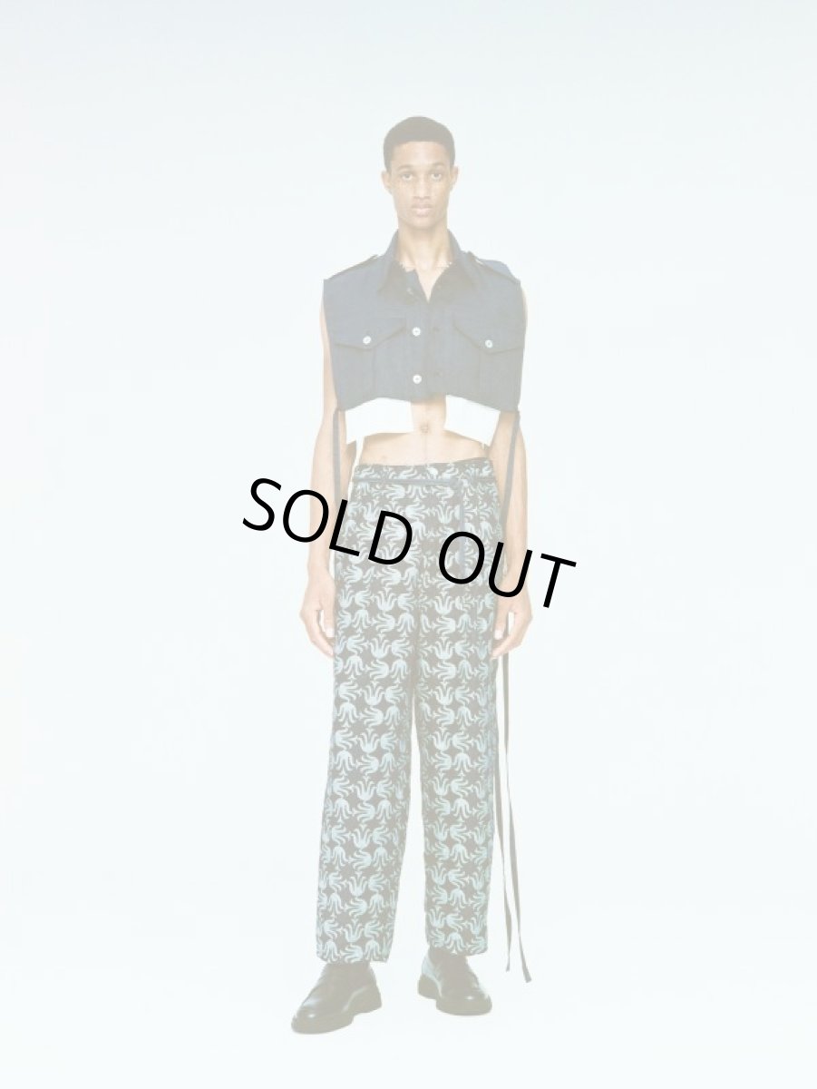 画像2: COGNOMEN JAQUARD DENIM PANTS INDIGO (2)