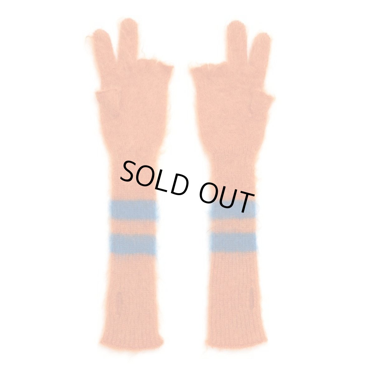 画像1: COGNOMEN PEACE MOHAIR GLOVES　ORANGE (1)