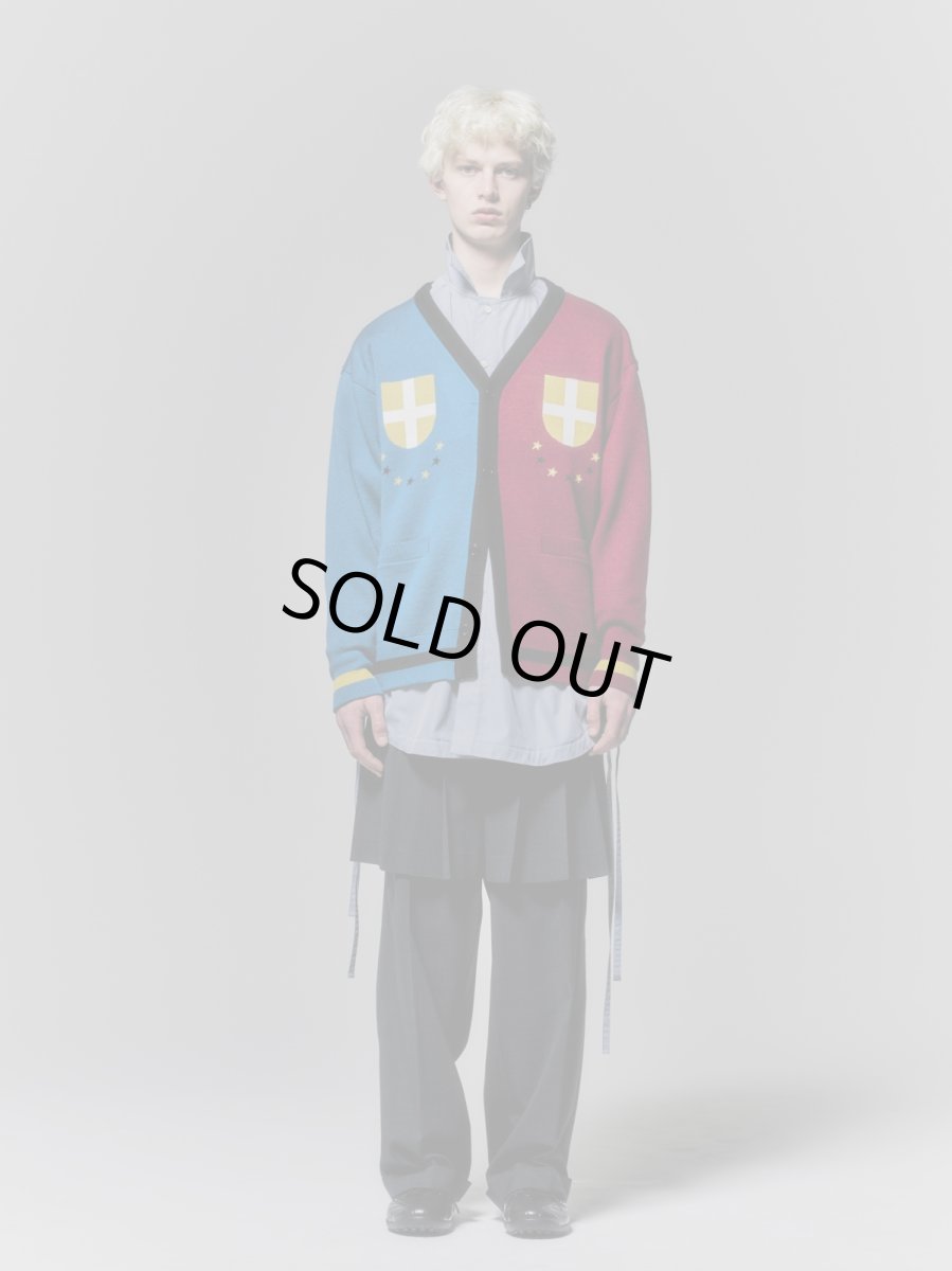 画像3: COGNOMEN  MIXED RACE CARDIGAN WINE RED (3)