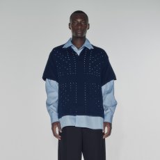 画像1: UK KNIT POLO  NAVY (1)