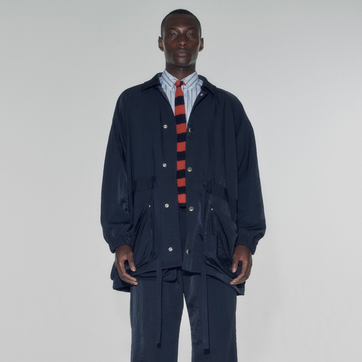画像1: MULTI-POCKET JACKET NAVY (1)