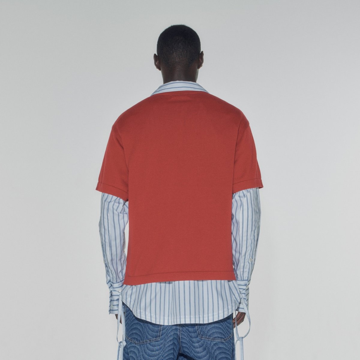 画像2: COGNOMEN UK KNIT POLO RED (2)