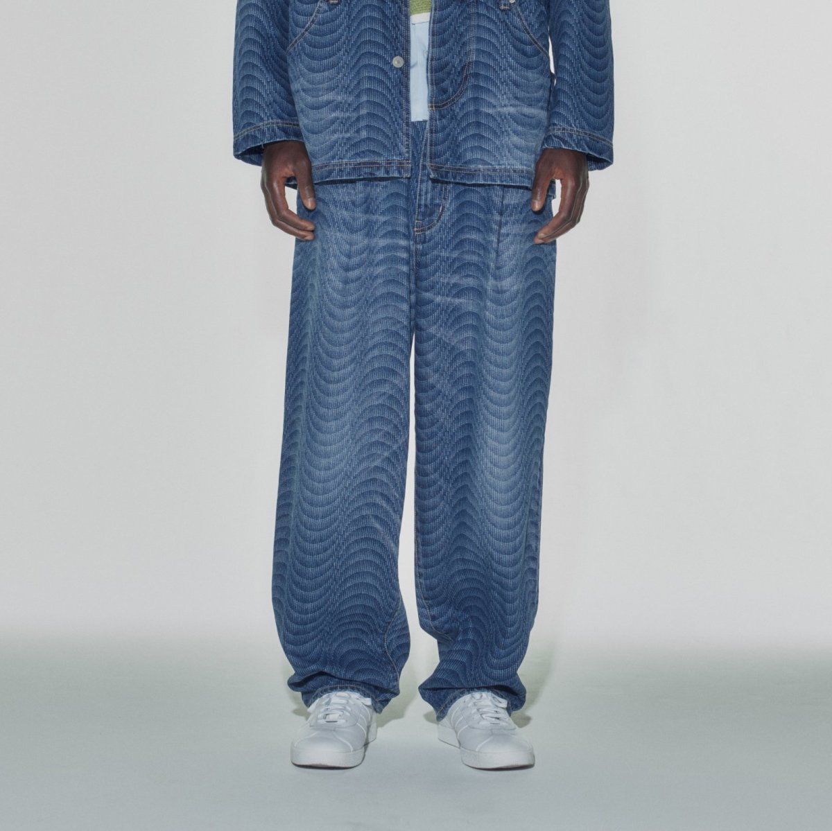 画像1: COGNOMEN PSYCHEDELIC DENIM PANTS (1)