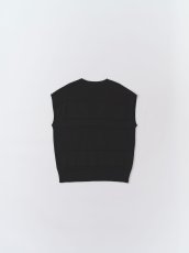 画像4: Colour tone Knit vest Black (4)