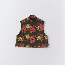 画像1: Fantasista Flower Vest Charcoal (1)
