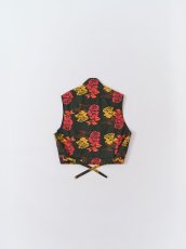 画像2: Fantasista Flower Vest Charcoal (2)