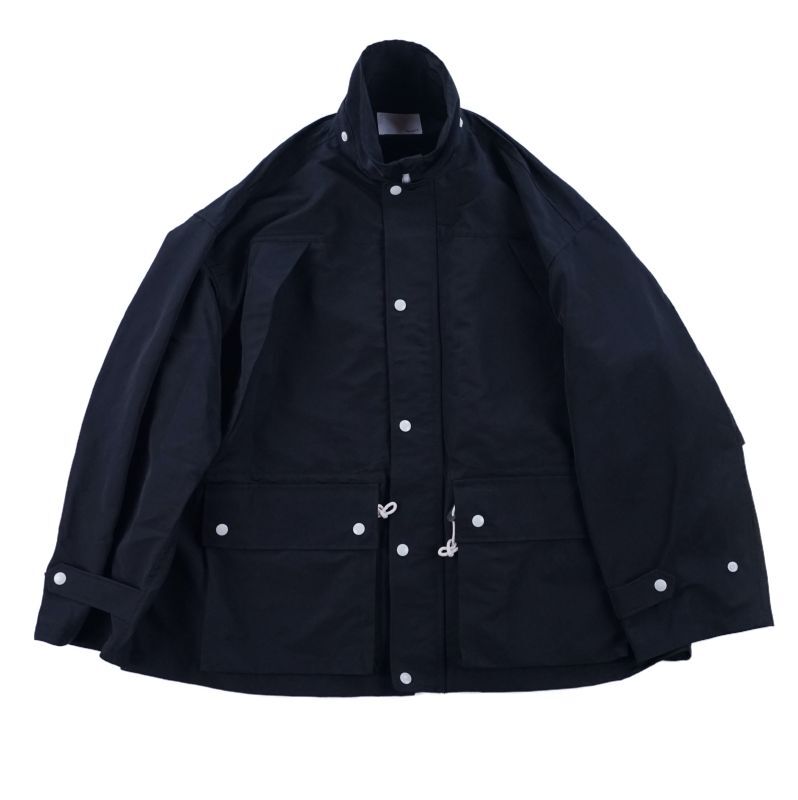 画像1: Wide mountain parka jacket BLACK (1)